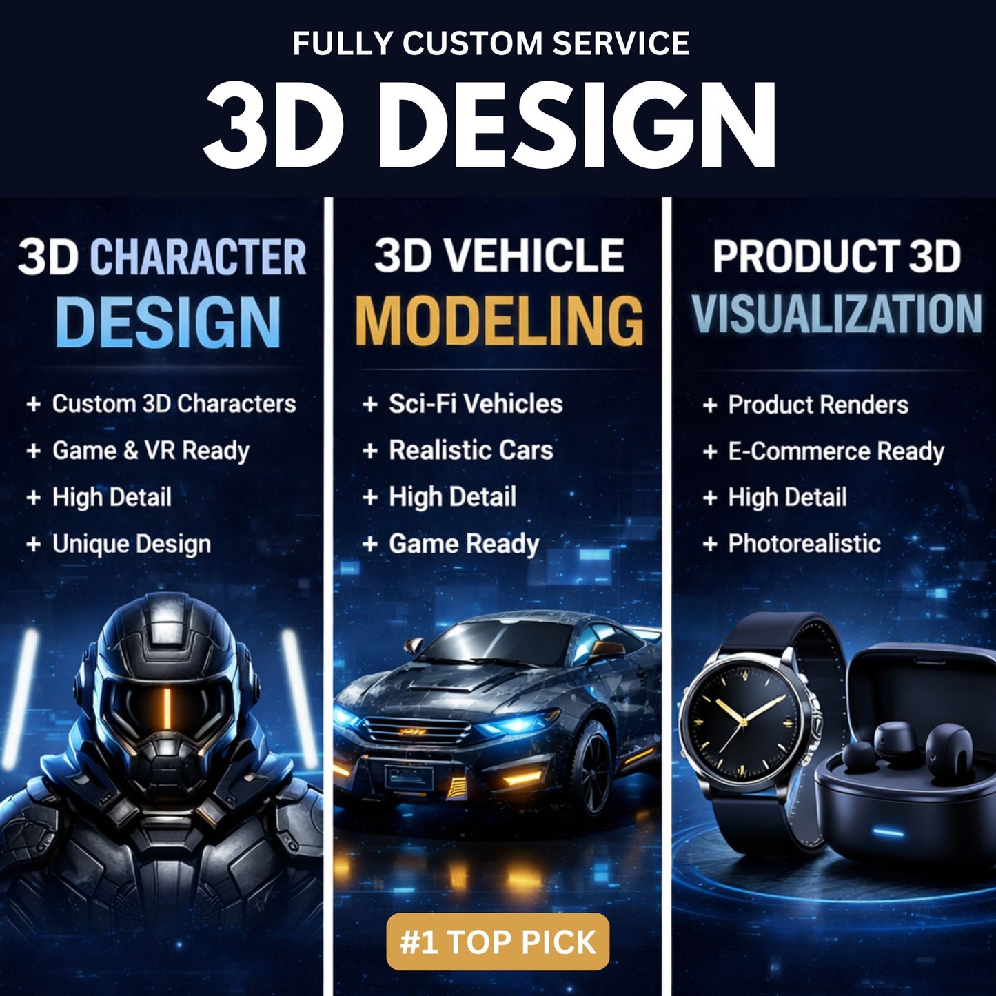 Custom CAD 3D Modeling for Mechanical Parts