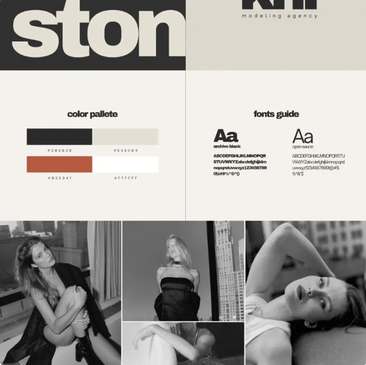 Custom Branding Package Modern Logo Design Brand Board
