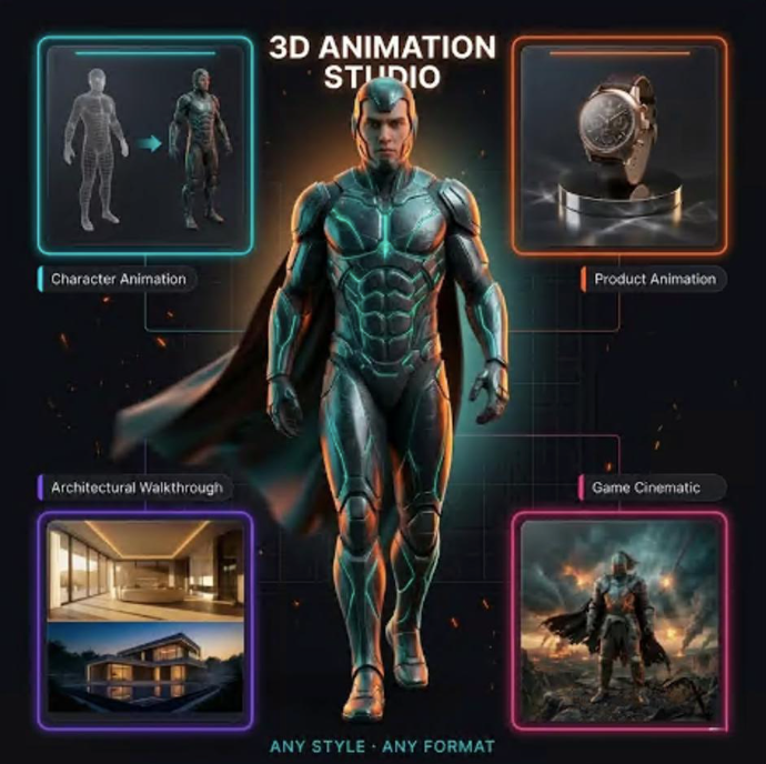 Custom 3D Animation Service | 3D Animated Video