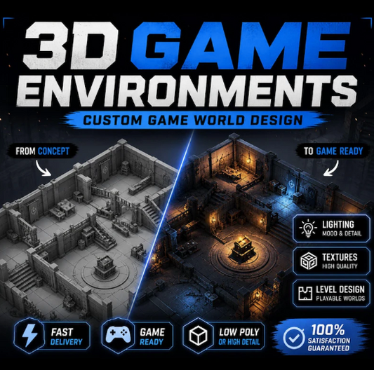 Custom 3D Game Environment Design