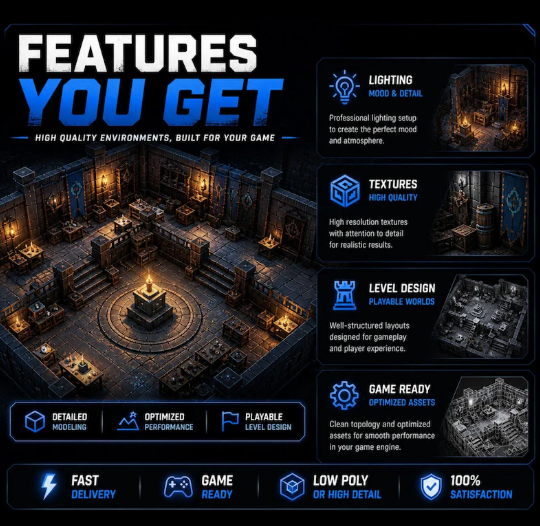 Custom 3D Game Environment Design