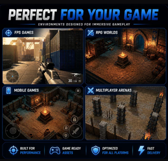 Custom 3D Game Environment Design