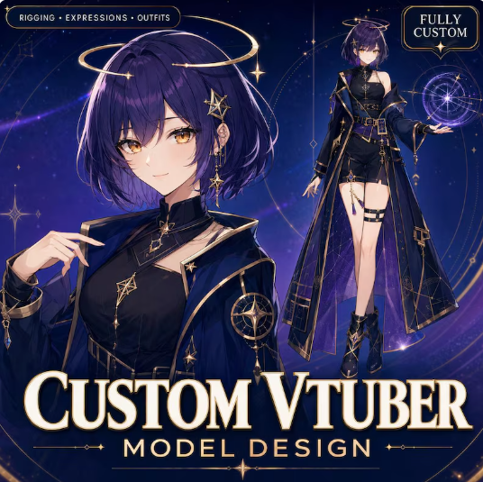 Custom PNGTuber Model, VTuber Avatar Commission