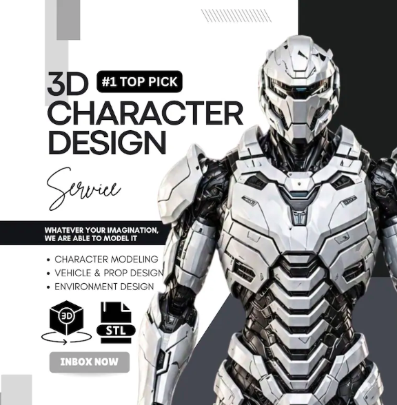 Custom 3D Character Design, Vtuber Modeling